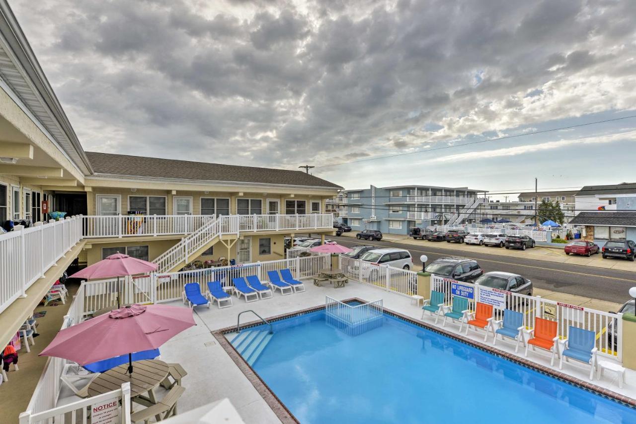 North Wildwood Condo With Pool, Walk To Boardwalk! Exteriör bild